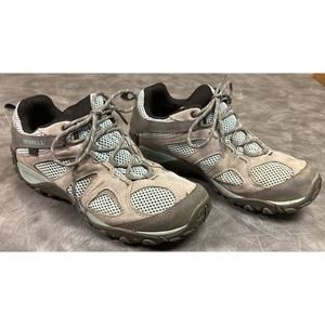 Merrell J31280 Women's Yokota 2 Air Cushion Hiking Shoes Gray Blue Size 9